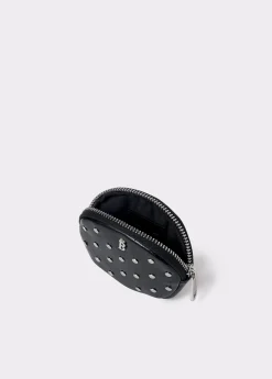 Monederos*Brownie Monedero redondo tachas Negro