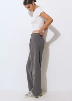 Pantalones|Total Look*Brownie Pantalón ancho sastre Gris
