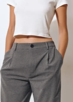 Pantalones|Total Look*Brownie Pantalón ancho sastre Gris