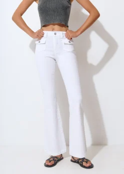 Pantalones*Brownie Pantalón campana bolsillos frontales