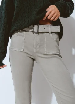 Pantalones*Brownie Pantalón campana cinturón Verde