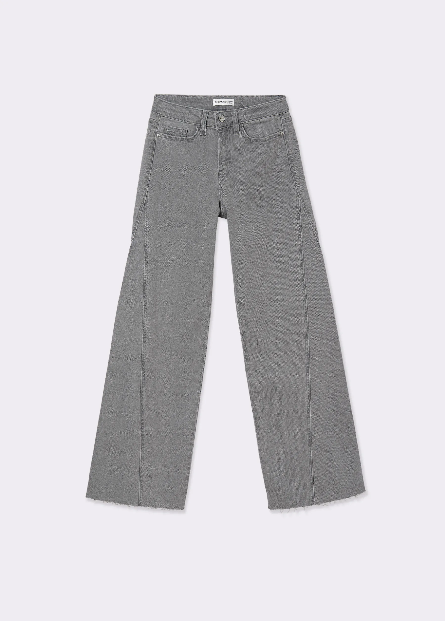 Pantalones*Brownie Pantalón corte lateral Gris