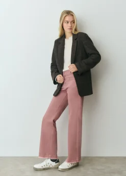 Pantalones*Brownie Pantalón culotte botones frontales Rosado