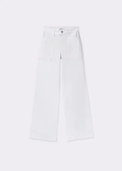 Pantalones*Brownie Pantalón culotte con bolsillos frontales