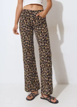 Pantalones*Brownie Pantalón estampado animal Marron
