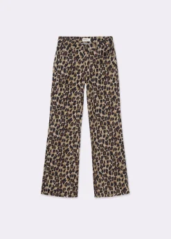 Pantalones*Brownie Pantalón estampado animal Marron