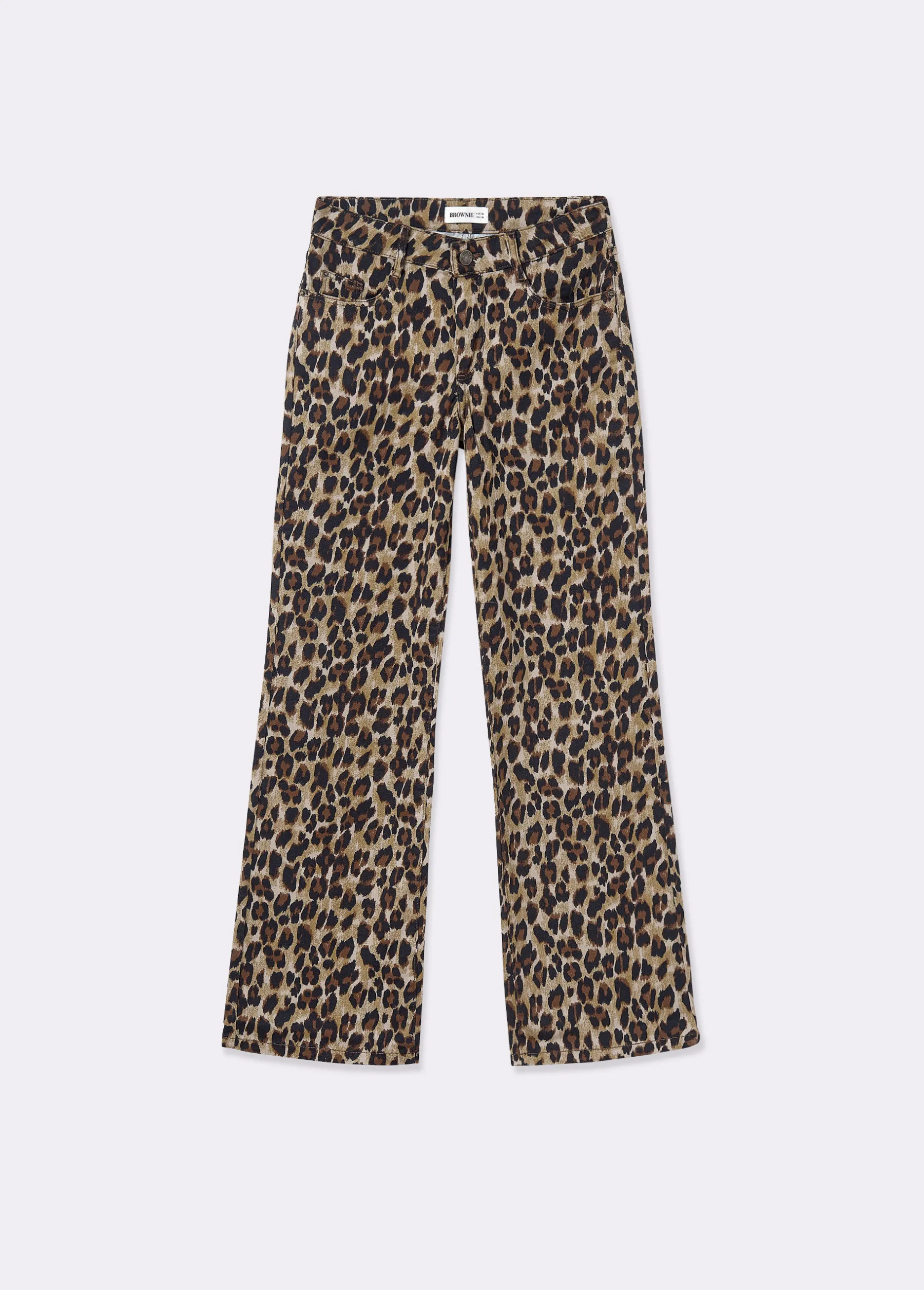 Pantalones*Brownie Pantalón estampado animal Marron