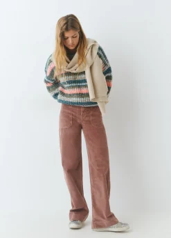 Pantalones*Brownie Pantalón pana culotte Rosado