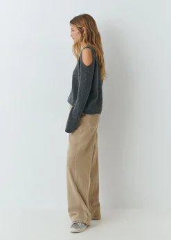 Pantalones*Brownie Pantalón pana recto Arena