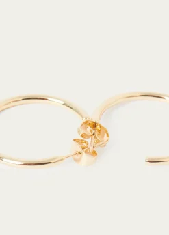 Bisutería*Brownie Pendiente aro mediano Dorado