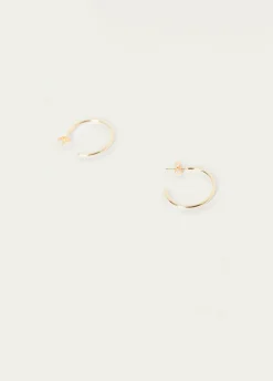 Bisutería*Brownie Pendiente aro mediano Dorado