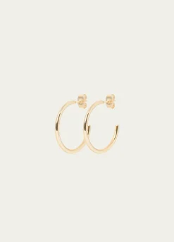 Bisutería*Brownie Pendiente aro mediano Dorado