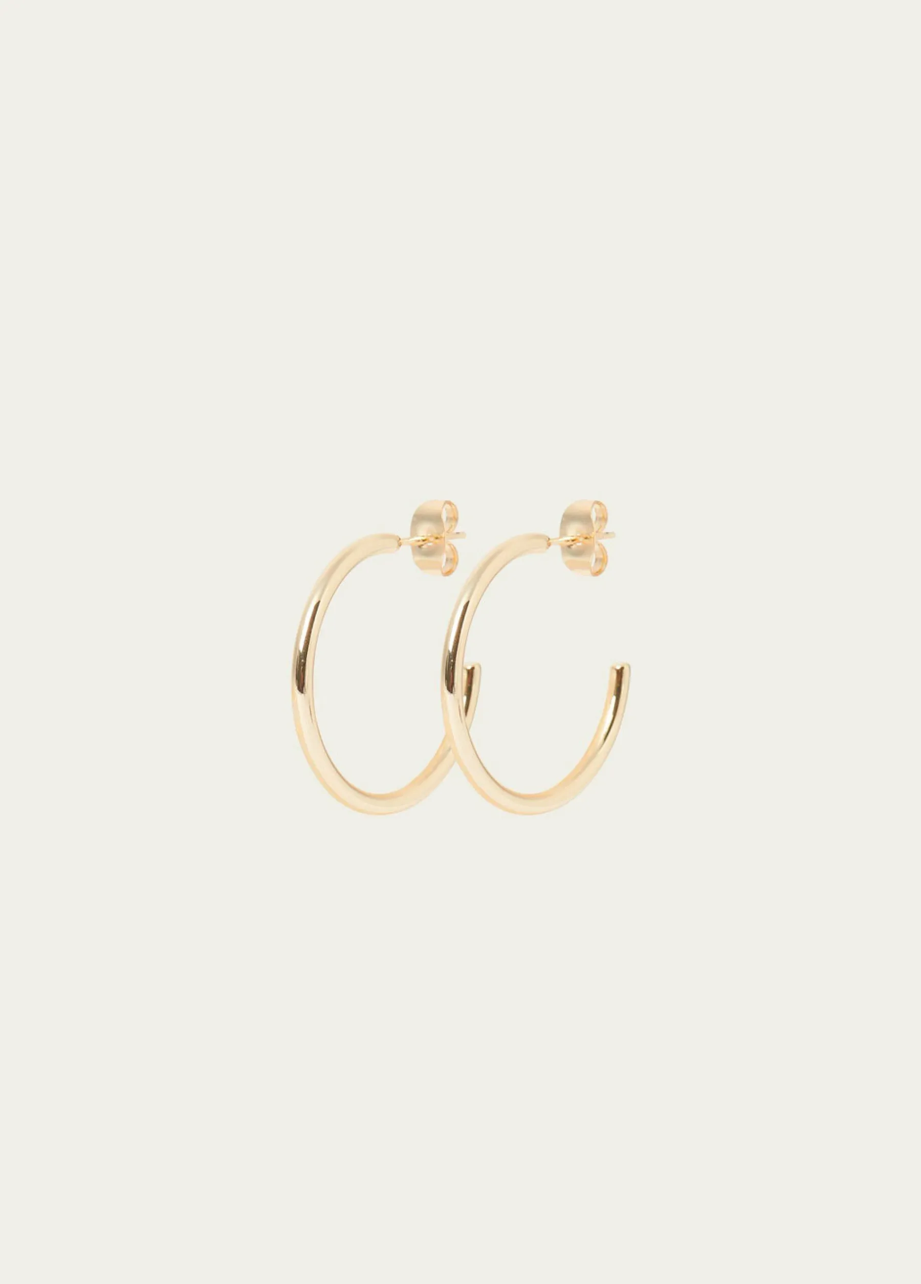 Bisutería*Brownie Pendiente aro mediano Dorado