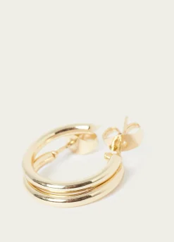 Bisutería*Brownie Pendiente aro mini Dorado