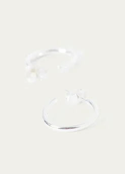 Bisutería*Brownie Pendiente aro mini Plata