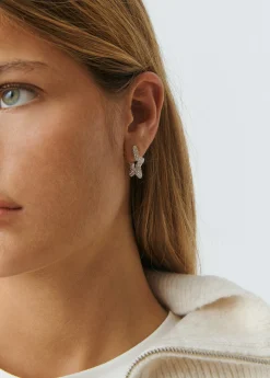 Bisutería*Brownie Pendiente estrella circonita Plata