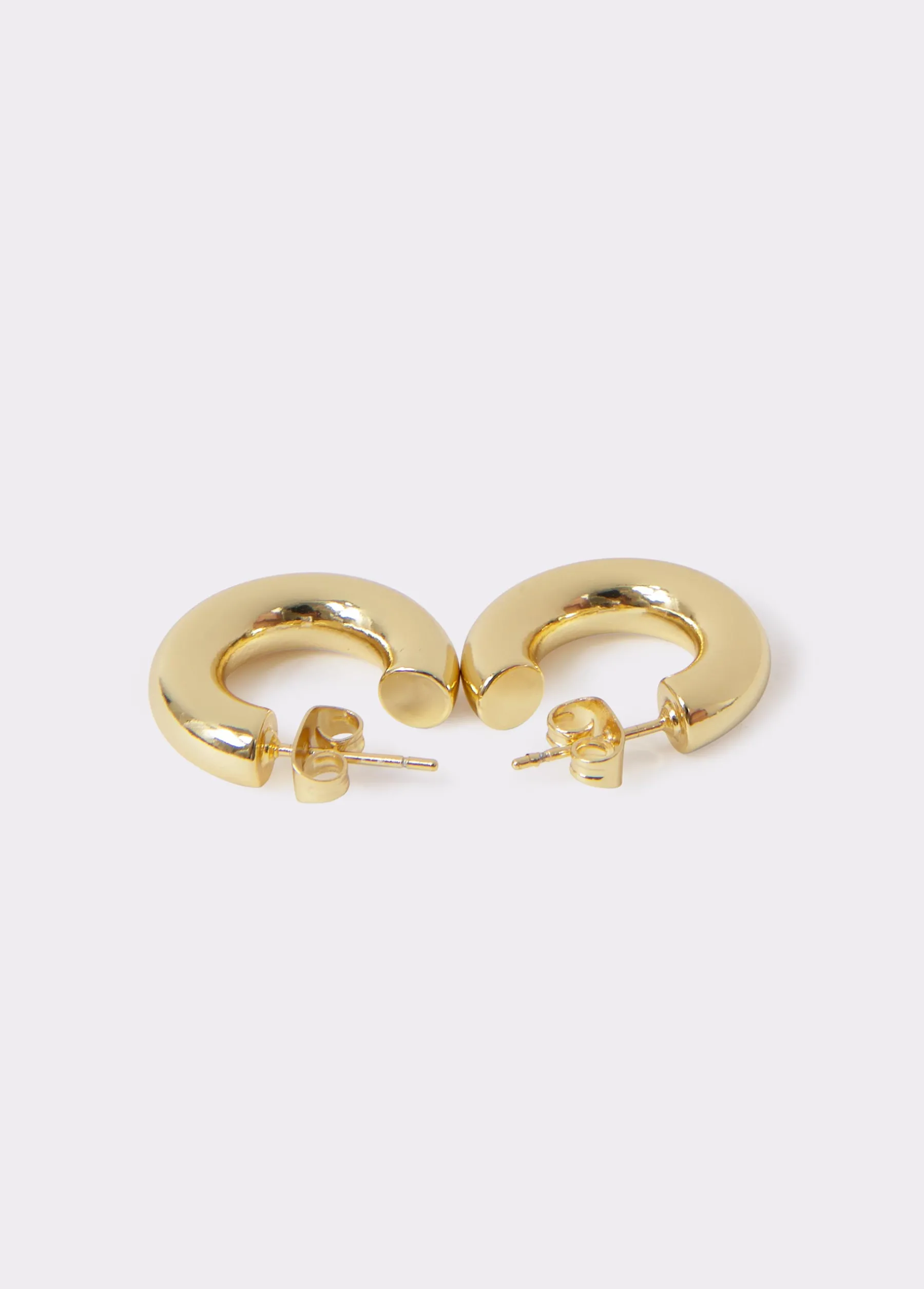 Bisutería*Brownie Pendientes aro grueso mini Dorado