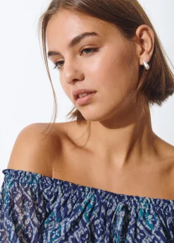 Bisutería*Brownie Pendientes gota Plata