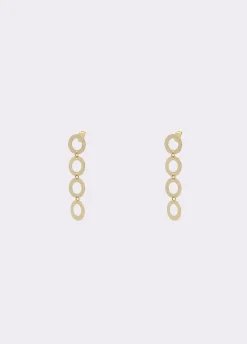 Bisutería*Brownie Pendientes largos aros Dorado