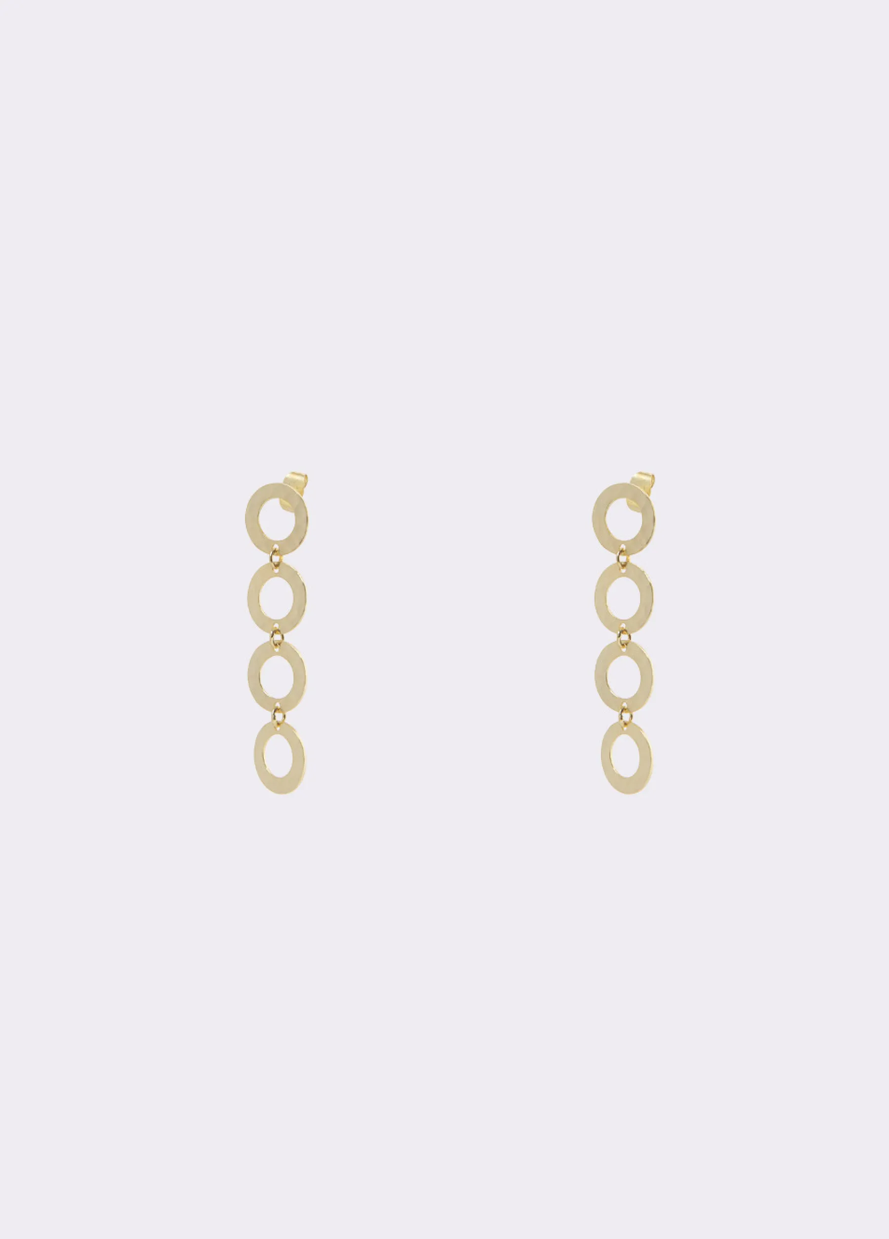 Bisutería*Brownie Pendientes largos aros Dorado