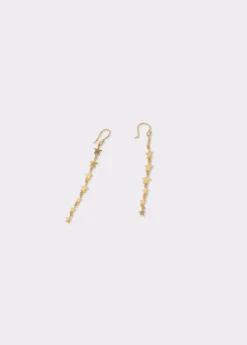 Bisutería*Brownie Pendientes largos estrellas degradado Dorado