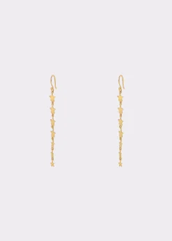 Bisutería*Brownie Pendientes largos estrellas degradado Dorado