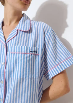 Accesorios De Viaje*Brownie Pijama corto rayas Azul