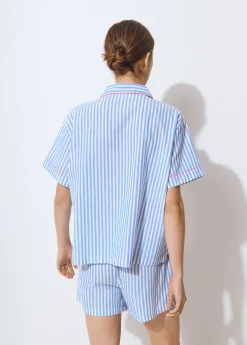 Accesorios De Viaje*Brownie Pijama corto rayas Azul