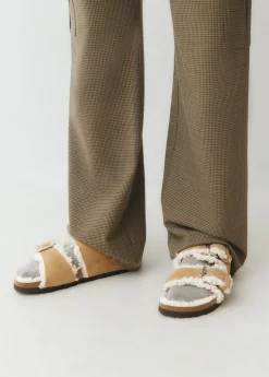 Zapatos*Brownie Sandalia bio borrego Taupe