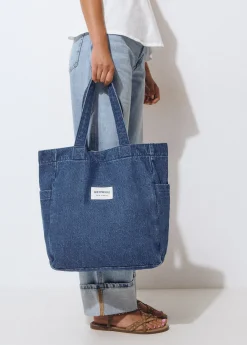 Bolsos*Brownie Shopper tejido denim Azuloscuro