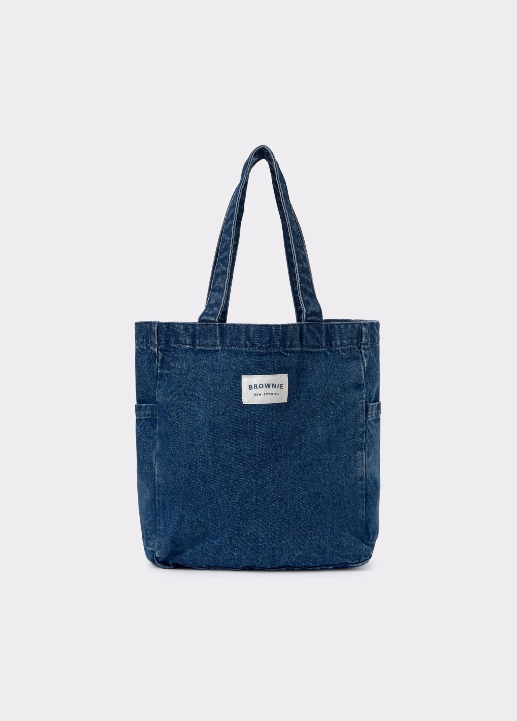 Bolsos*Brownie Shopper tejido denim Azuloscuro