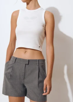 Total Look*Brownie Short tipo sastre Gris