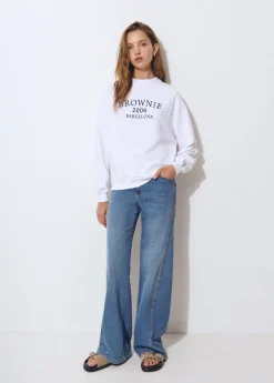 Sudaderas*Brownie Sudadera bordada manga ranglan