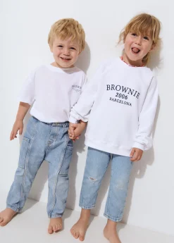 Sudaderas*Brownie Sudadera bordada manga ranglan kids