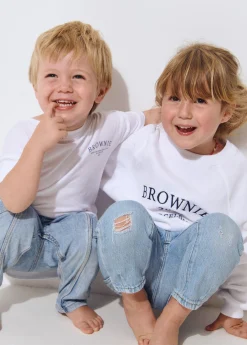 Sudaderas*Brownie Sudadera bordada manga ranglan kids