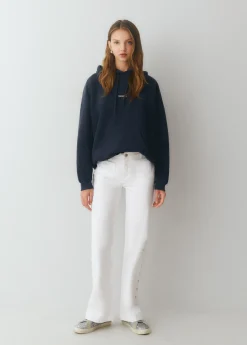 Sudaderas*Brownie Sudadera con capucha y bordado Azuloscuro