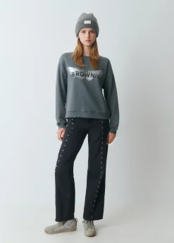 Sudaderas*Brownie Sudadera print alas Gris