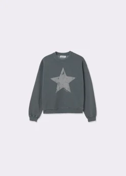 Sudaderas*Brownie Sudadera print posicional estrella Gris