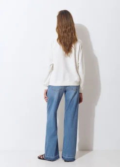 Sudaderas*Brownie Sudadera print texto manga ranglan