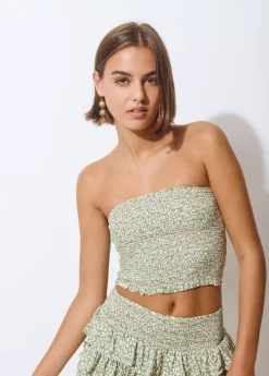 Camisetas Y Tops*Brownie Top bandeau animal print Kaki