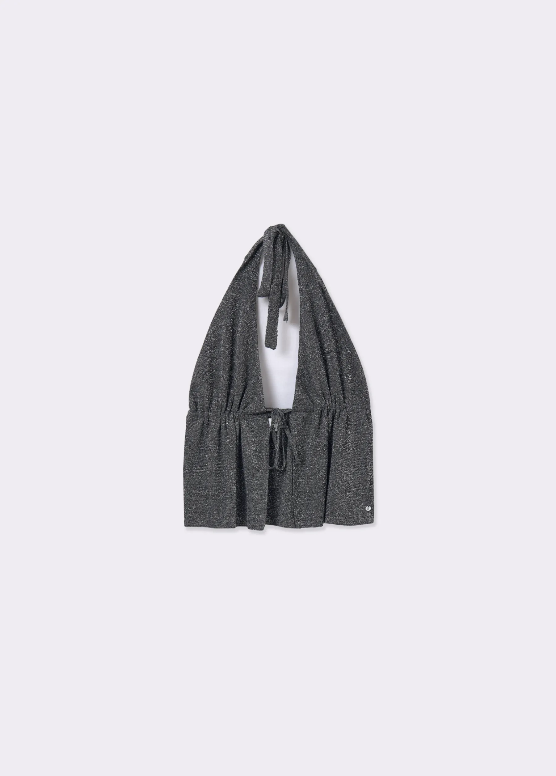 Camisetas Y Tops*Brownie Top halter cortina Grismedio