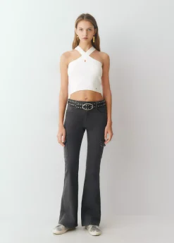 Camisetas Y Tops*Brownie Top punto cruzado Crudo