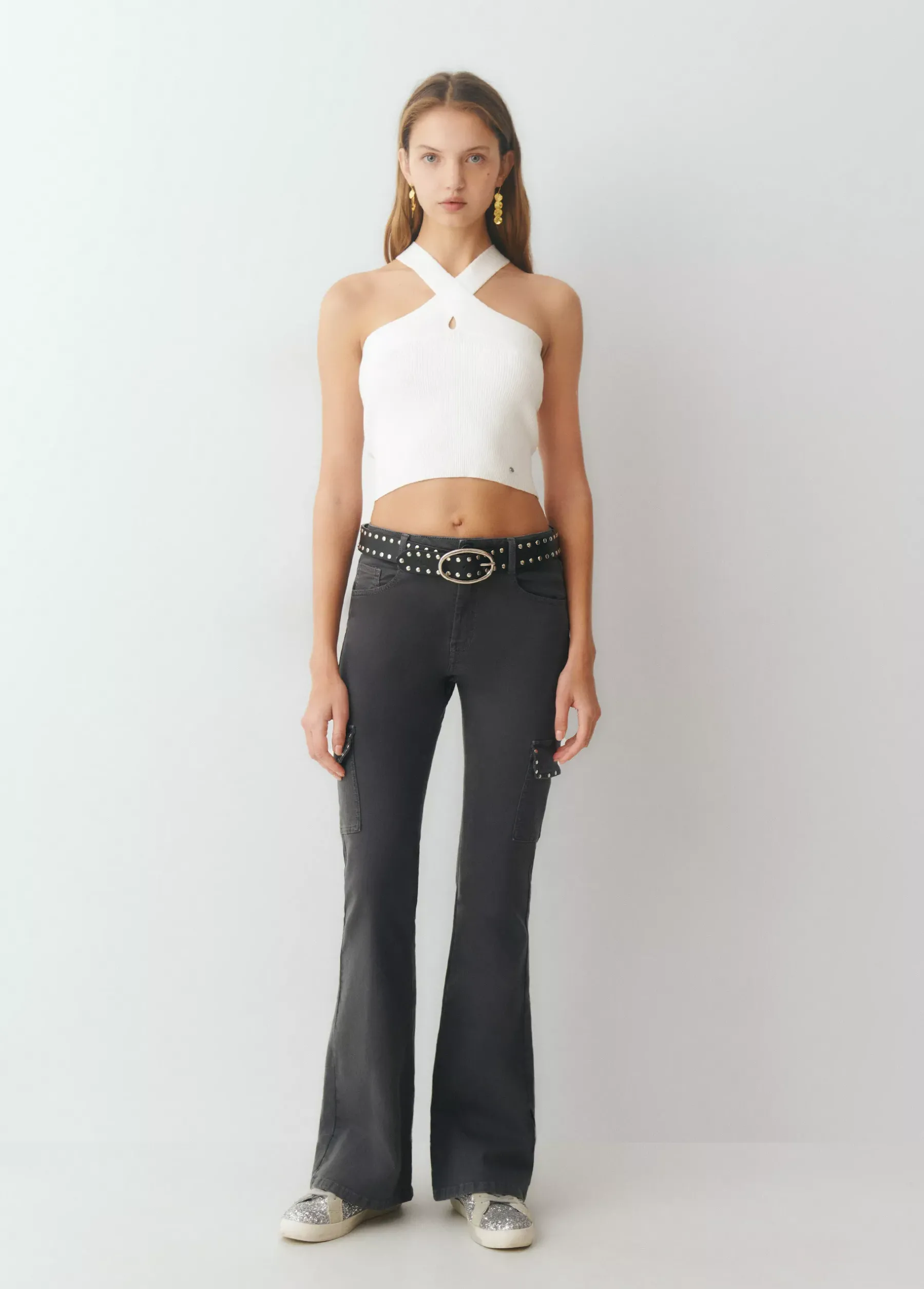 Camisetas Y Tops*Brownie Top punto cruzado Crudo