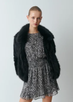 Vestidos Y Monos*Brownie Vestido cut out brillo estampado Gris