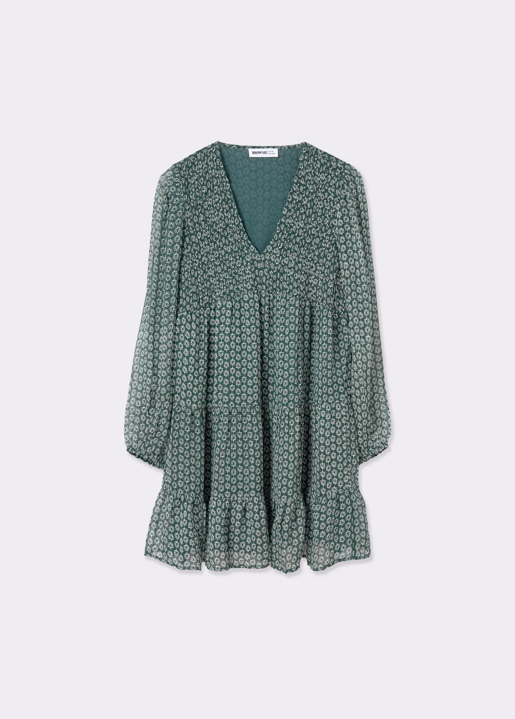 Vestidos Y Monos*Brownie Vestido estampado bicolor Verde