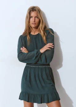 Vestidos Y Monos|Total Look*Brownie Vestido goma cintura detalle tachas