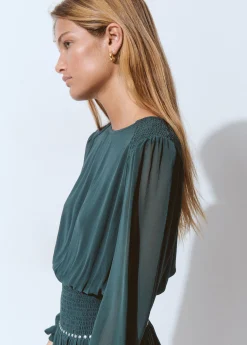 Vestidos Y Monos|Total Look*Brownie Vestido goma cintura detalle tachas