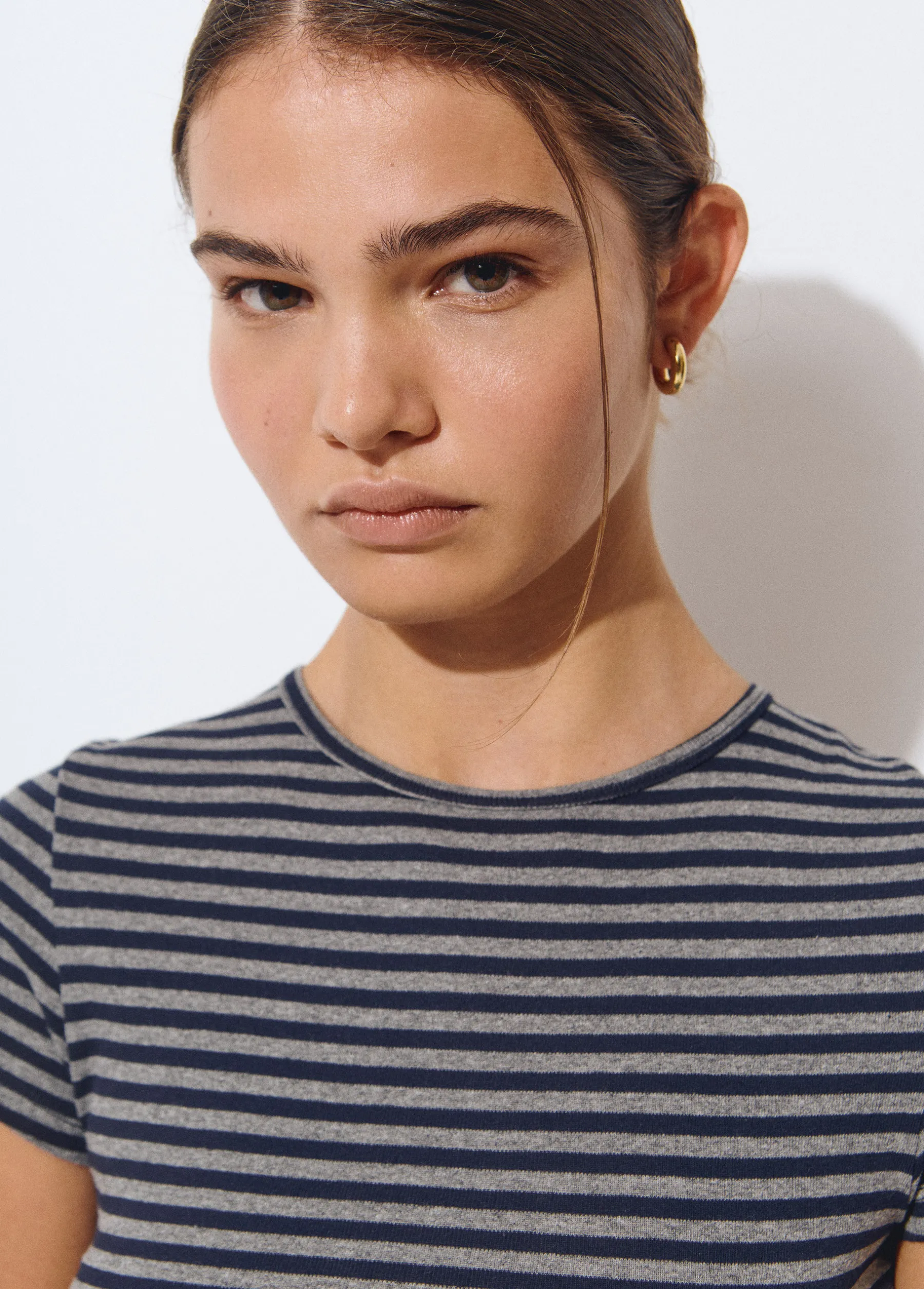 Vestidos Y Monos*Brownie Vestido largo rayas manga corta Azul