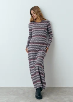 Vestidos Y Monos*Brownie Vestido raya hilo metalizado Rosado